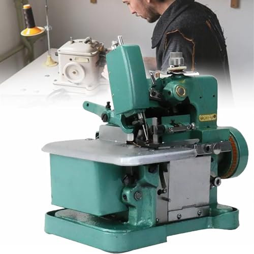DPQYJPP Máquina de Coser eléctrica Overlock, remalladora y máquinas Overlock con Capacidad 3 Puntadas, Costura eléctrica portátil para el hogar para Dobladillo y Costura, 3000 Puntadas/min