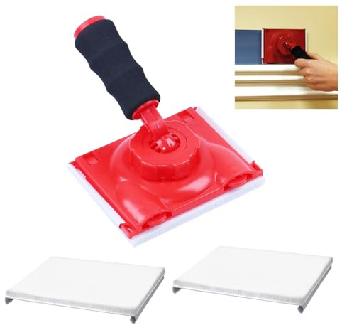 GESENWIN 360° Rotation Handle Paint Edger Trimmer with 2pcs Replace Pads