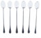 Juego de cucharas de acero inoxidable para varios platos, 6 unidades, estilo oriental