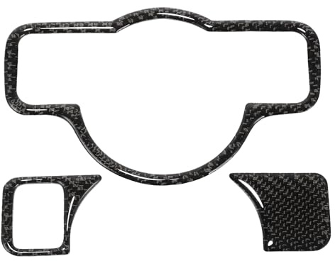 TUCKBOLD Scheinwerferschalter-Abdeckungsaufkleber für Mercedes-Benz A B C E G Klasse CLA GLA GLE GLK GL Interieurverkleidung Aufkleber Dekoration Carbonfaser Schwarz Typ-A 1Set