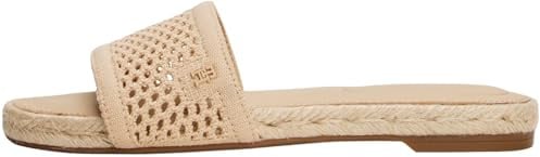 Tommy Hilfiger Damen Sandalen Knit Mesh Espadrille mit Mesh, Beige (Clayed Pebble), 39