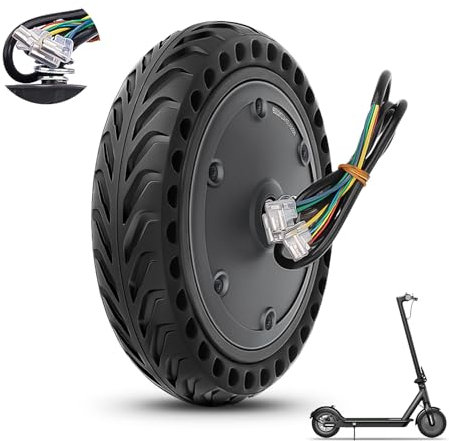 Amitor E Scooter Motor 36V 350W für Xiaomi Pro/Pro 2 Motor, 350W Motor mit Vollgummireifen 8,5 Zoll, Hochleistungsmotor 36V 350 Watt mit 8 1/2 x2 Reifen Vollgummi, Elektroroller Motor Ersatz, 1PCS