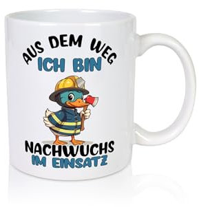 THW nachwuchs | Technische Hilfe | Hilfswerk aus dem weg - Tasse Weiss - Kaffeetasse/Geschenk/Familie