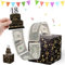 Starvortex Geldgeschenk 18. Geburtstag Junge Mädchen, Schwarz Gold Überraschungsbox Geburtstag 18 Mädchen Junge, Dick Geschenke zum 18 Geburtstag Mädchen, Geschenkbox zum 18. Geburtstag Mädchen Junge