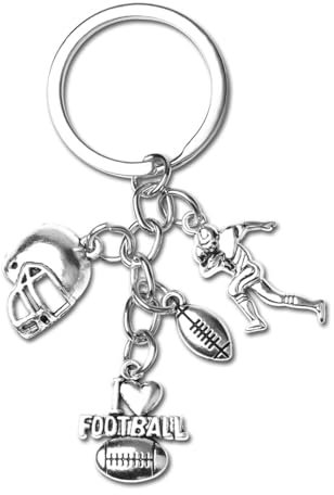 BNREOZA 1 Porte-clés créatif collection rugby, pendentif sport rugby, cadeau rugby pour les enfants de la ligue de rugby, pour les amoureux du rugby