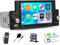 OiLiehu Autoradio 1Din mit Carplay Android Auto 5,9 Autoradio mit Bildschirm MP5 Multimedia Player mit Mirror Link Bluetooth FM Radio SWC EQ USB Type-C + Rückfahrkamera/MIC