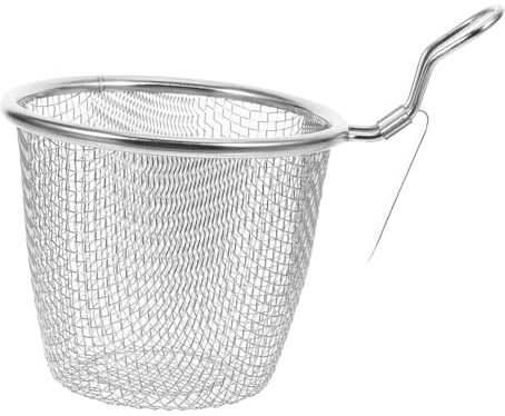 BRIGHTFUFU Nudelkorb Multifunktions-nudelsieb Aus Rostfreiem Stahl Praktisches Netzsieb Zum Filtern Von Hot Pot-gerichten Pommes Fleisch Und Gemüse Für Kochen Und Braten