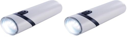Ansmann RC 2 Akku-Taschenlampe/Mit schwenkbarem Lampenkopf & drei LEDs/Einfaches Laden über die Steckdose/Ideal für den Haushalt, für das Gassi gehen & dem nächtlichen Gang ins Bad, 1 Stück