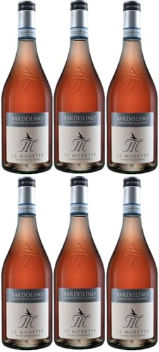 Le Morette Chiaretto Rosé Corvina Rondinella Molinara Roséwein rosé trocken Venetien Italien inkl. FeinWert E-Book (6 x 0,75l)