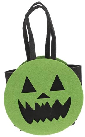 Zerodeko Borsa per Halloween con Design Unico Diavolo Sacchetto per Feste Leggero e Non per Raccoglimento Dolci