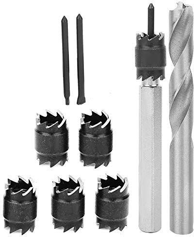 Cocoarm 9pcs Spot Weld Cutter Kit de Forage 3/8 ”pour les Soudures Ponctuelles, Bit de Forage de Soudage à Grande Vitesse pour les Raccords D'outil de Forage de Soudage, Diamètre de la