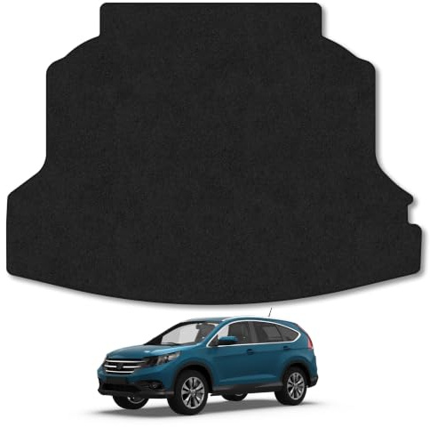 Honda CR-V (2012-2018) Premium Carpet Boot Mat | Black Edge Trim Premium Boot Liner Tailored Fit Full Coverage Protection Accessories Easy Clean Anti Slip Made in the UK