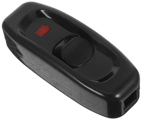 GLEAVI Interruttore a Cavo Spia Luminosa 10A Gw320 Interruttore per Lampada da Scrivania e Camera da Letto Luce LED in ABS per Uso Domestico e Ufficio