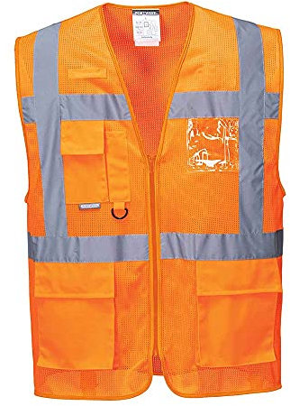 Portwest ATHEN MESH AIR EXEKUTIV WESTE, Größe: XXXL, Farbe: Orange, C376ORRXXXL