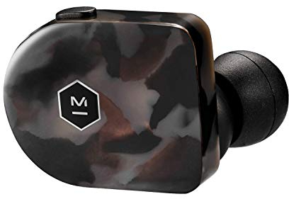 Master & Dynamic MW07GT True Wireless Kopfhörer (3,5h Akkulaufzeit pro Ladung, Edelmetall-Ladecase, IPX4) Grau Terrazzo