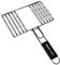 Cook'in Garden, GR023, Parrilla 8 Salchichas 27 x 18 cm, Resistente a Las Llamas y Altas temperaturas, Mango de Material softouch fácil de agarrar y Compatible con Muchas Marcas