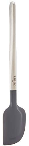 All Clad Spatule en silicone pour la cuisson et le service, en acier inoxydable et noir