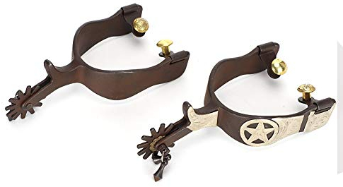 Reitsporen Low Carbon Stahl Pferdesporen Pferde Boot Spurs West Cowboy Style Horse Spurs zum Reiten