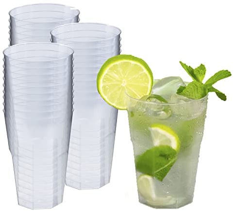Silverkitchen 30x Cocktailbecher 300ml - Wiederverwendbare Partybecher Cocktail Becher Hartplastik Mehrwegtrinkbecher Made In Germany