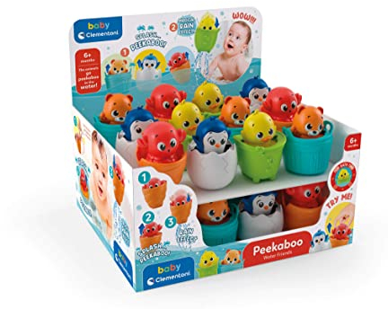 Clementoni 17655 Wasser-Freunde Bath Fun, Motor Skills Toy, Baby Toy, 1 Bath Toy for Toddlers from 6 Months (Assorted), Multi-Colour, One Size