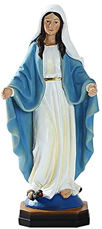 Richolyn Jungfrau Maria Statue Mutter Gottes Maria Mary Statue Heilige Maria Figur Resin Figurine Harzfiguren Für Desktop Decorations