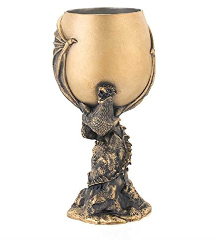 Royal Selangor Hand Finished Game of Thrones Collection Pewter Limited Edition Gilt Drogon Goblet