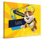 PICANOVA – PAW Patrol Rubble Leinwandbilder – 80x60cm – Leinwand Premium – Personalisierte Wandbilder – Kinder-Geschenk Leinwanddruck – PAW Patrol Kollektion