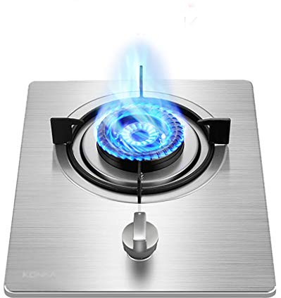 IBOWZ Piano Cottura a Gas Piano Cottura a Gas da Incasso, fornello a Gas Portatile, Cottura da Tavolo, fornello a Gas da Incasso da Cucina da 4,8 kW fornello a Gas Singolo [Classe di efficienza en