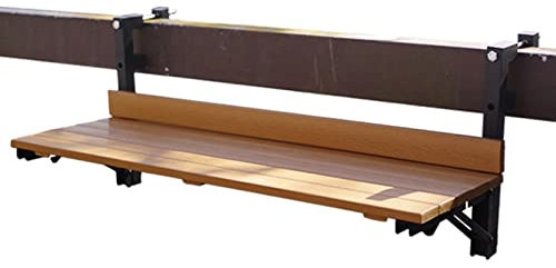 Tavolini da appoggio da giardino Tavolo pieghevole da balcone, tavolo da bar per ringhiera pensile da esterno, tavolo da balcone sospeso, tavolino da balcone sospeso a parete per giardino con patio (