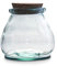 Tower NL826197 Natural Life Glass Storage Jar with Cork Lid, Sustainable & Recycled, 800ml