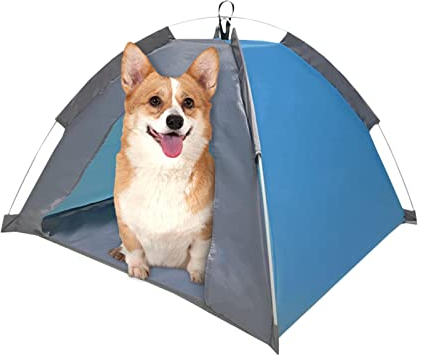 Shenrongtong Outdoor-Haustier, faltbar, wasserdichtes Zelt, Hunde-Schattendach, Up Pet, faltbar, wasserdichtes Zelt, Campingzelt, atmungsaktiv, kleines Zelt, Outdoor-Reise, Kleiner Hund