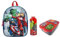 Theonoi Set bundle Avengers Rucksack Backpack Schulrucksack Schulranzen Kindergarten Kleinkinderrucksack (3 Set Rucksack Dose Flasche)
