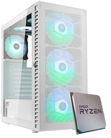 Gaming PC Assemblato Ryzen 5 5600 - RTX 4060 8GB - M.2 1TB nvme - Ram 32GB DDR4 3200Mhz - 6 ventole ARGB - Windows 11