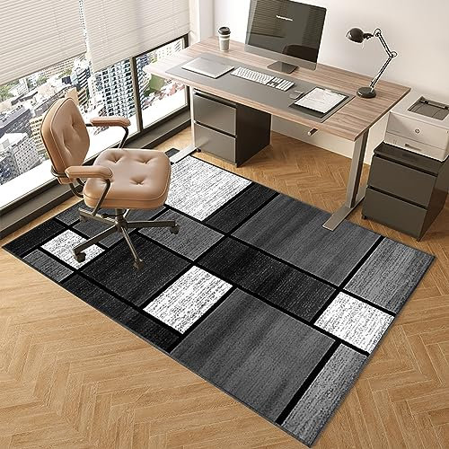 TOYOCC Alfombrilla para Silla de Oficina Gaming para Suelos Duros 100 x 140 cm, Protector de Alfombra Multiusos, Alfombrilla para Silla de Escritorio Duradera con Antideslizante para Oficina en casa