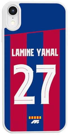 MYCASEFC Coque Football Lamine Yamal Barcelona Xiaomi Redmi Note 7. Housse de Football pour Smartphone pour Les Fans de Football - Idée Cadeau - Design de qualité supérieure.
