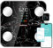 Healthkeep Body Fat Scale with Large VA Display, 15 Body Datas with Heart Rate, Smart Weight Scale Compatible with iOS & Android, Max 400lb/180kg/28st, 28cm, Marble Black
