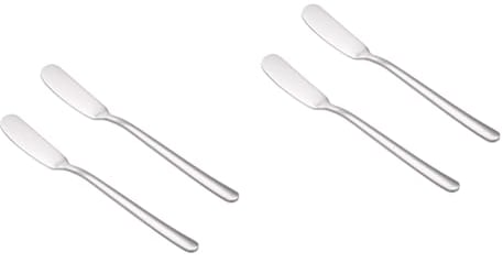 Alipis 4stücke Edelstahl Butter Und Marmeladenschneider Zum Verbreiten Von Butter Und Auftragen Von Creme Perfektes Zubehör Für Kuchen Und Gebäck Der Küche