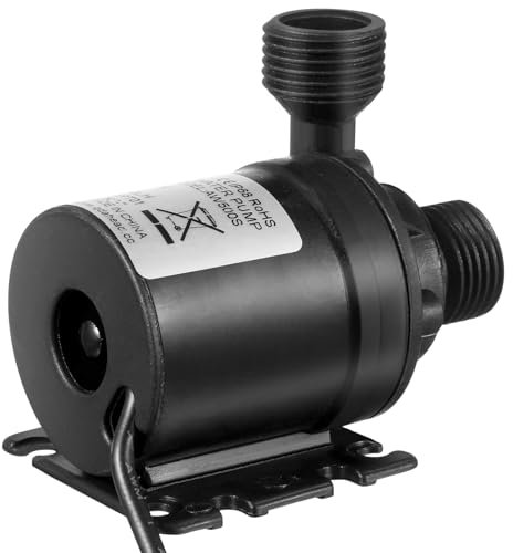 ULTECHNOVO Circulation Pump Pond 1pcs Brushless Centrifugal Submersible Water Pump 800l/h 210gph 5m/16ft for Fountain Pool Solar Circulation System Water Circulation System (dc 12v)