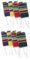 PRETYZOOM 8 Teiliges Mexikanisches Weinflaschen Set Ponchos Regenponcho Bierflaschen Poncho Überzug Bierflaschendekorationen Mexikanische Partydekoration Mini Serapes