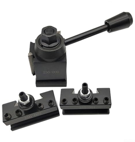 Zilimontt Set di portautensili a cambio rapido 250-000 250-001 250-002 Tornio Alesatura Portautensili 3 pezzi in acciaio tipo a cuneo per accessori per macchine CNC Swing da 6-9 pollici