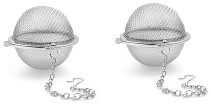 2PCS Premium Tea Infusers for Loose Leaf Tea - Upgraded Tea Strainers and Tea Balls for Flavoring Herbal Spices and Seasonings
