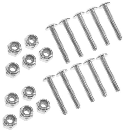 Yardwe Fußball-tischfußball-tischteile 12-teiliges Schrauben-muttern-Set Für Spieltisch-Hardware Ersatzschrauben