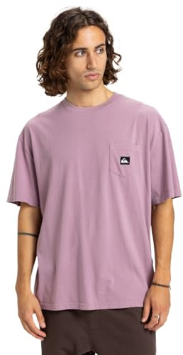 Quiksilver Salt Water Pocket T-Shirt, Kurzarm, Violett, XL