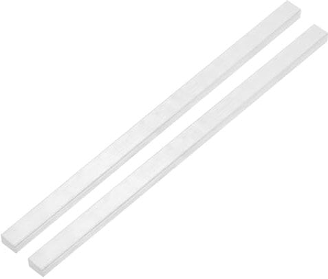QUARKZMAN Barra Plana de Aluminio Cuadrada, 2 Pcs 8mm de Grosor 15mm de Ancho 305mm de Longitud Placa Plana Cuadrada de Aluminio 6063, 8 x 15 x 305 mm de Stock Sólido de Molino