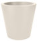 Elho Pure Round 60 - Pot De Fleurs pour Intérieur & Extérieur - Ø 59.0 x H 53.6 cm - Blanc/Blanc Lin