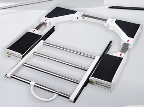 Marco universal intermedio para lavadora y secadora de ropa ajustable para dispositivos de 51 a 76 cm de ancho