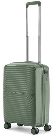 Ciak Roncato Trolley Cabina 55 cm Cosmo Military Green – Valigia Leggera e Resistente con Ruote Doppie, TSA, Ideale per Ryanair, EasyJet, Wizz Air