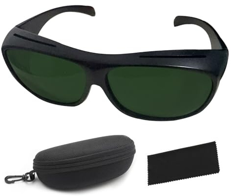 PRESIONQI Laser Safety Glasses OD5+ 200-450nm Eye Protection Glasses, IPL Protective Goggles, 800-2000nm Welding Goggles for Laser Engravers, Hair Removal Laser Treatment