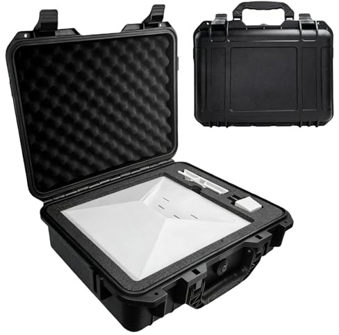 Mini with Waterproof Hard Case Compatible for Star-link, IP67 Travel for Shockproof Carrying Mini Kickstand Pipe Adapter Cables Power Supply Accessories Custom Fit Foam Outdoor Use (Case Only)