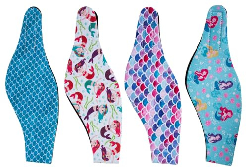 TOYZFRIENDY Stirnband mit Ohrenschutz für Schwimmen und Duschen Verstellbar aus Neopren und Gummi 4 Stück Bequemes Duschstirnband für Sommerfest und Kajakfahren Zufälliger Stil